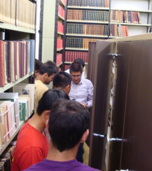 Visita a el Archivo Claret (junio de 2016, Foto Ricard Oliva).